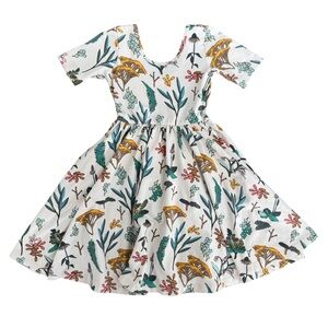 Alice + Ames Herbal Study Short Sleeve Ballet Dress size 6 (fit 5)